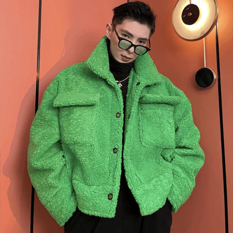 2024 New Men's Lamb Plush Jack - Winter Clothing Trends reseña y precio