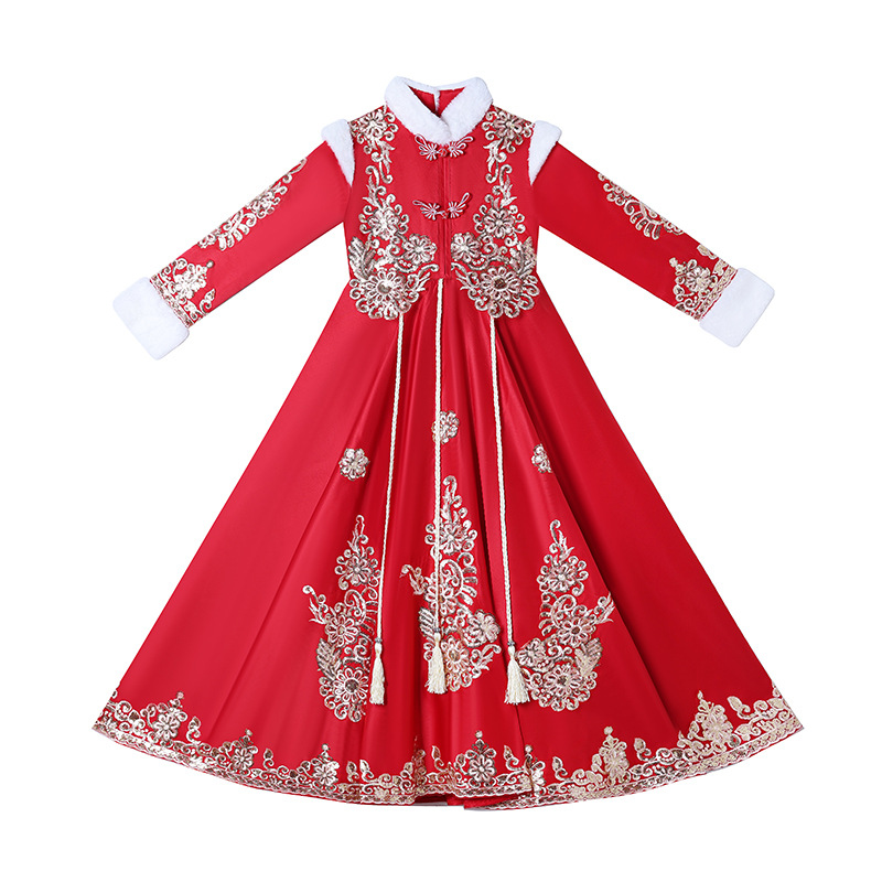 Girls Red Chinese New Year Clo - Winter Clothing Kids reseña y precio