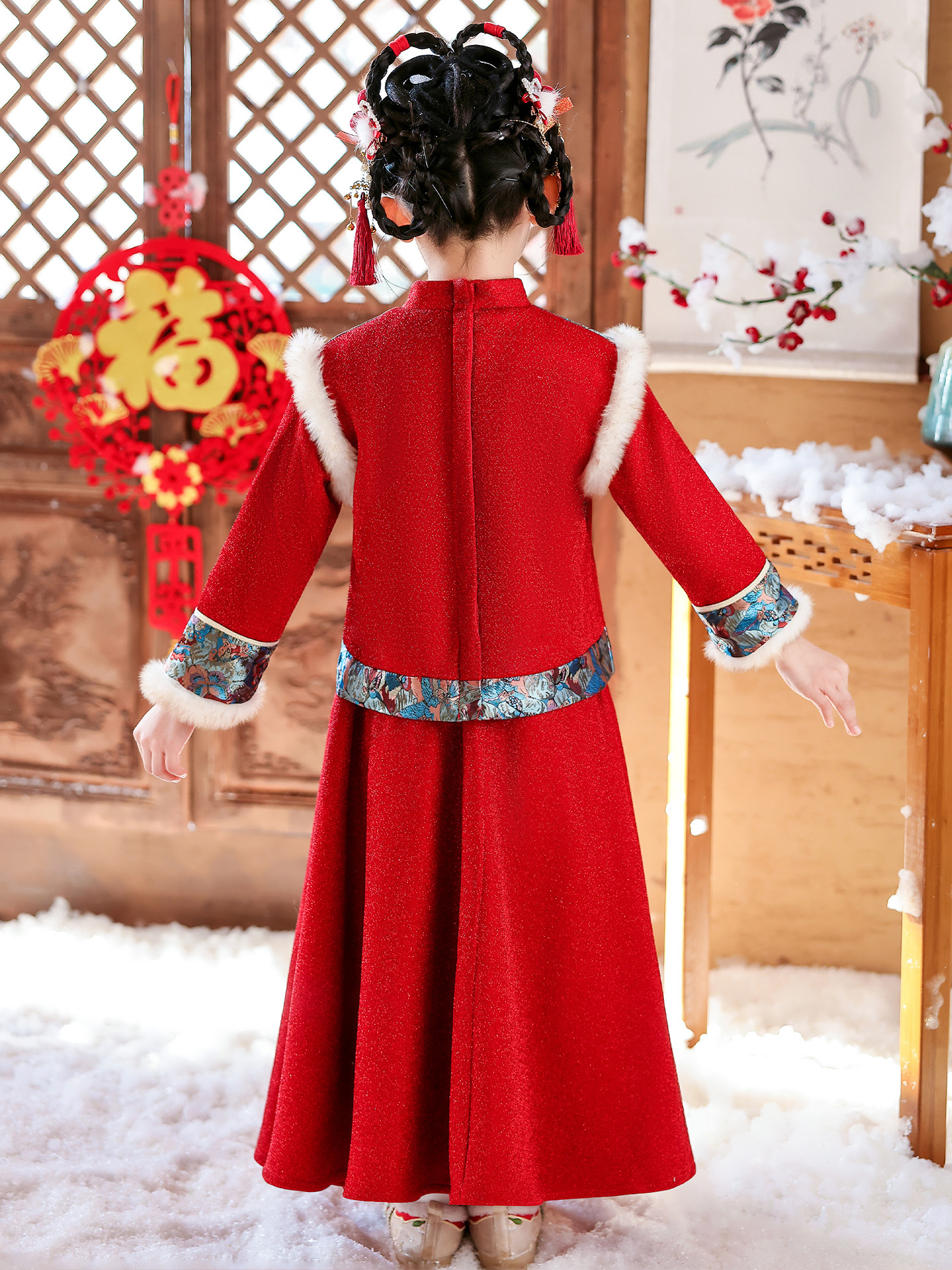 Girls Winter New Thick Qipao H - Winter Clothing Kids reseña y precio