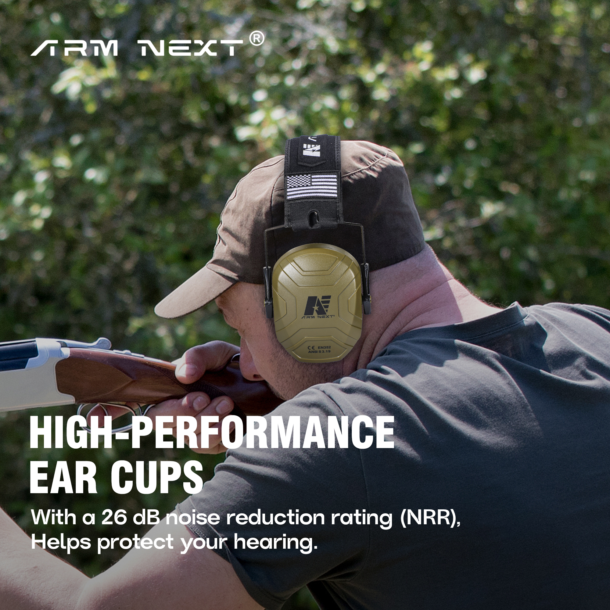Foldable 26dB Professional Noi - Ear Muff Foldable reseña y precio