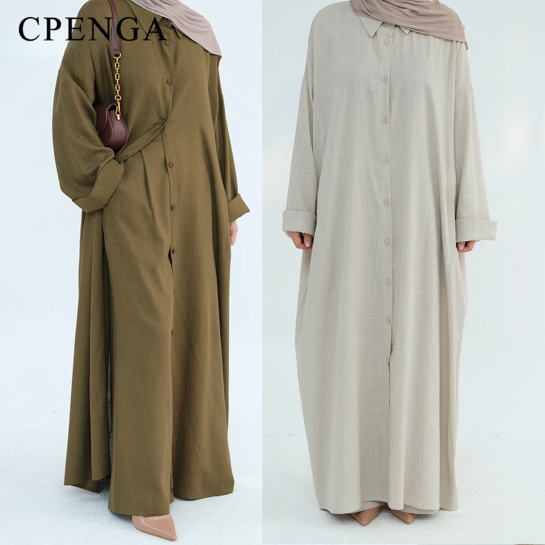 Ramadan Two Piece Linen Muslim - Winter Clothing Dubai reseña y precio