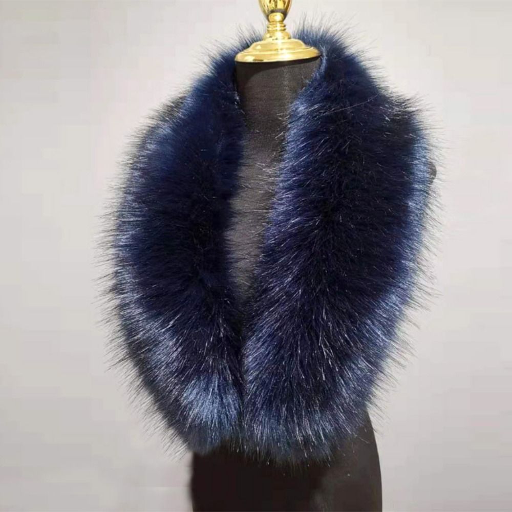 New 80cm Large Faux Fur Collar - Winter Clothing Women Sale reseña y precio