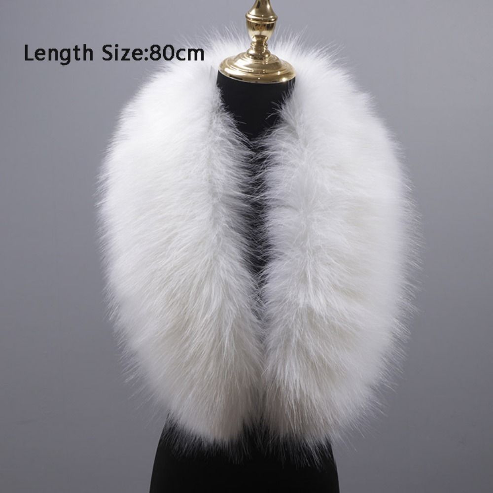 New 80cm Large Faux Fur Collar - Winter Clothing Women Sale reseña y precio