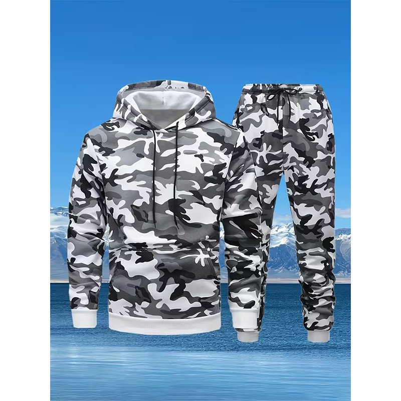 Autumn Camouflage 3D Print Hoo - Winter Clothing Men reseña y precio