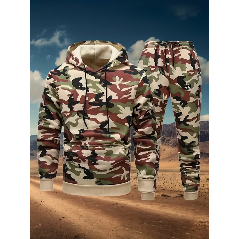 Autumn Camouflage 3D Print Hoo - Winter Clothing Men reseña y precio