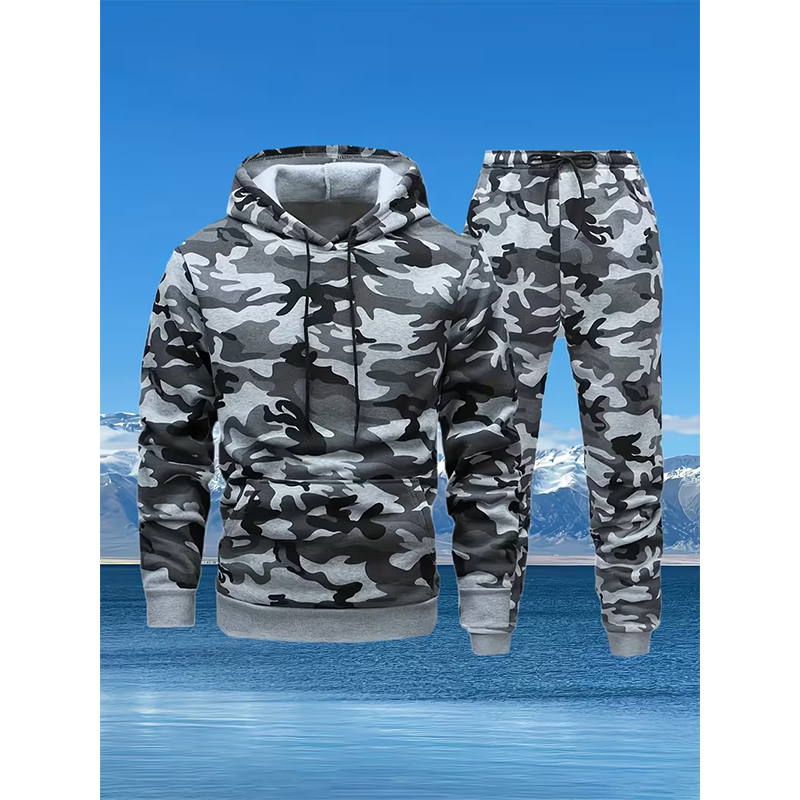 Autumn Camouflage 3D Print Hoo - Winter Clothing Men reseña y precio