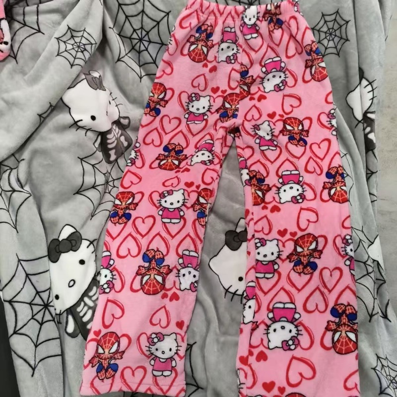 Hot Hello Kitty Flannel Pajama - Winter Clothing Anime reseña y precio