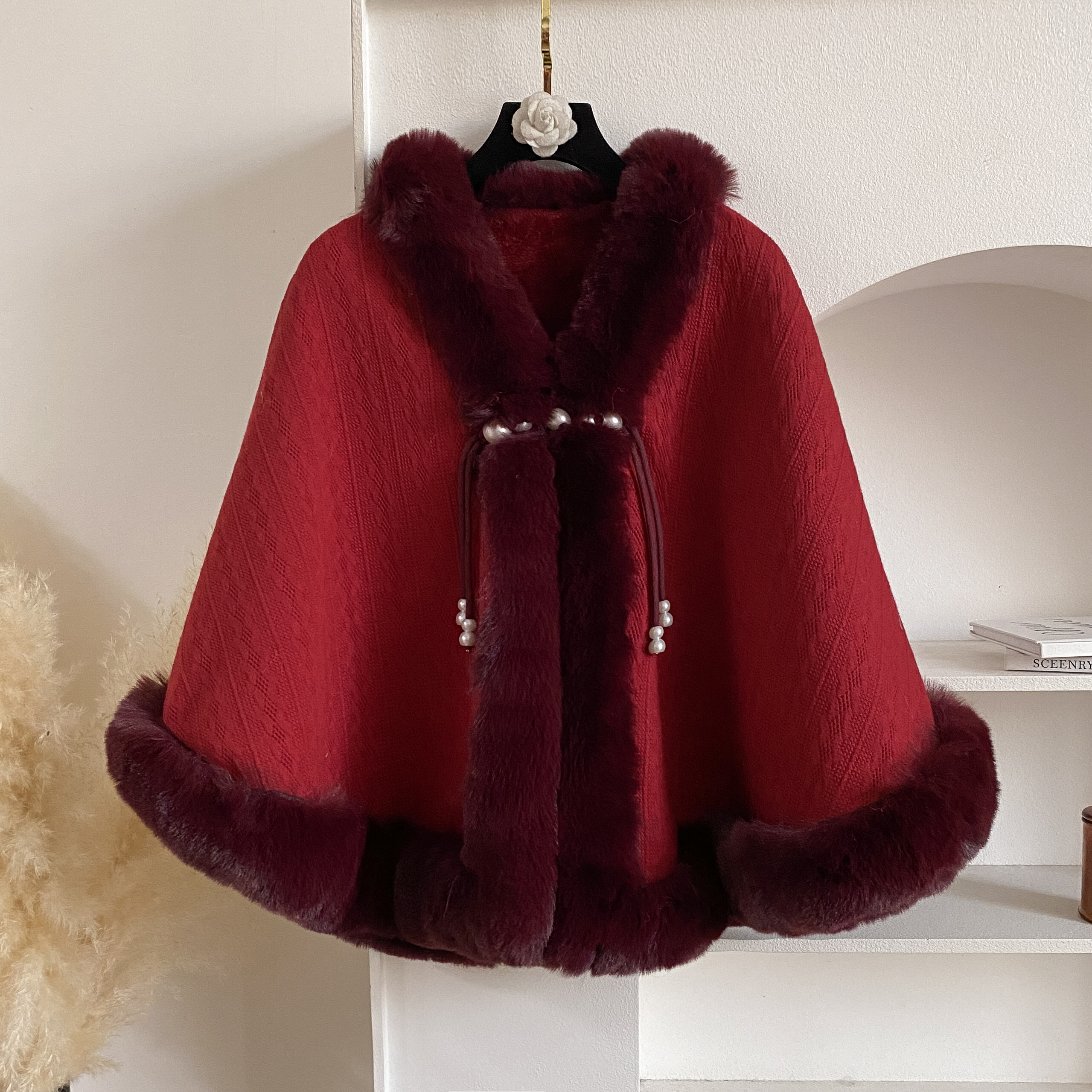 2024 New Winter Solid Poncho T - Winter Clothing Women Sale reseña y precio