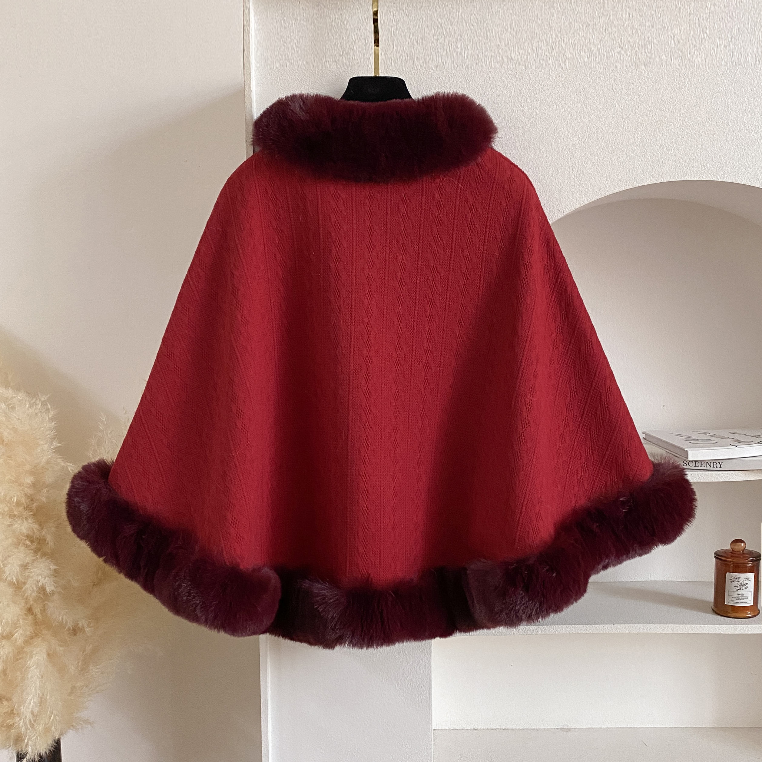 2024 New Winter Solid Poncho T - Winter Clothing Women Sale reseña y precio