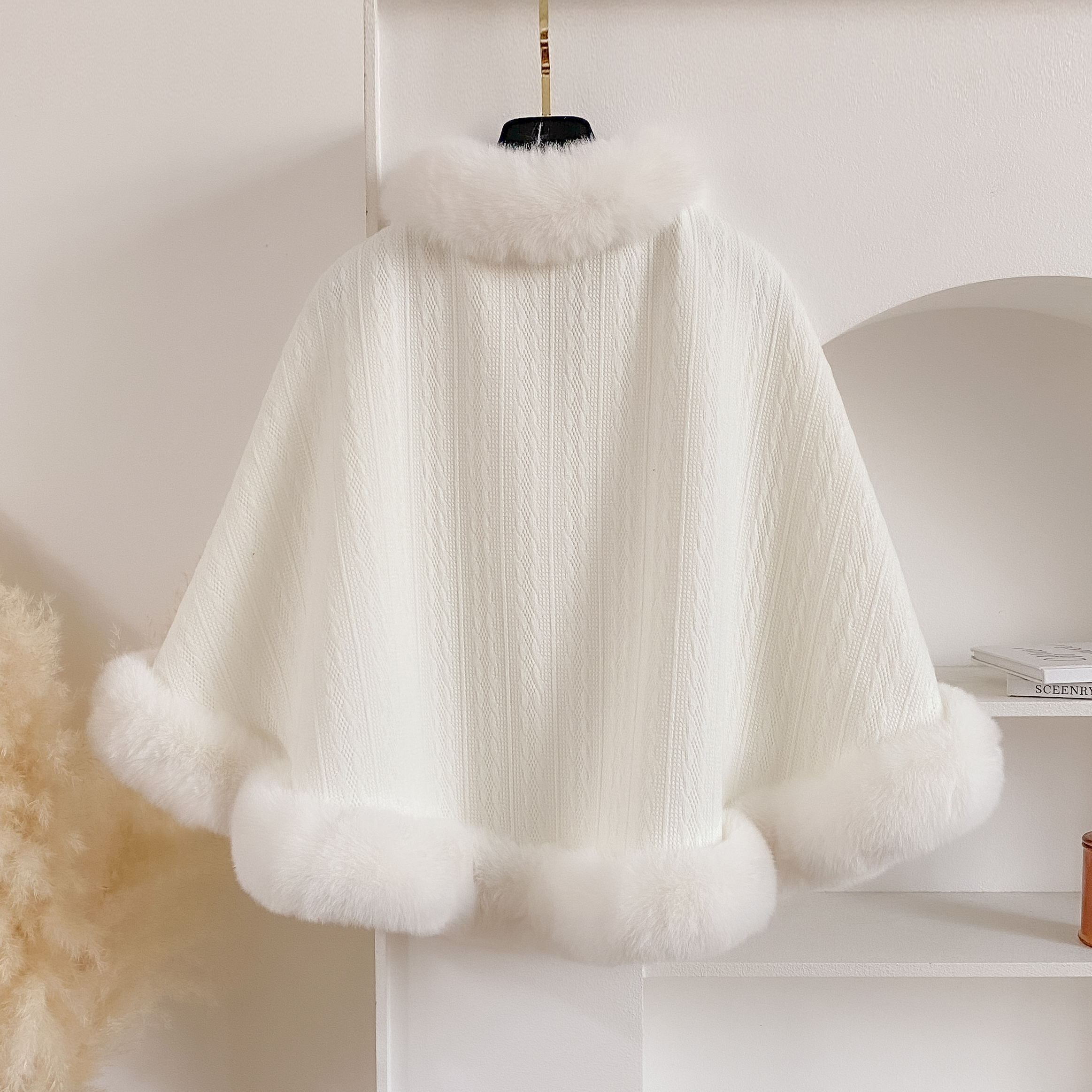 2024 New Winter Solid Poncho T - Winter Clothing Women Sale reseña y precio