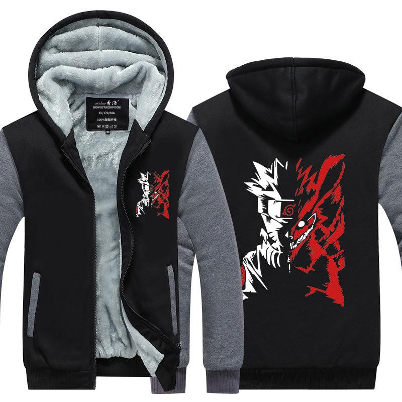 Anime Cartoon Naruto Hooded Co - Winter Clothing Anime reseña y precio