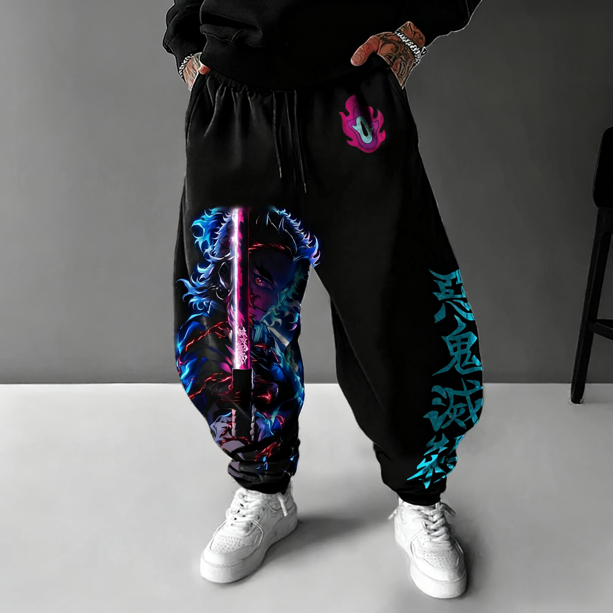 Demon Slayer Anime Printed Swe - Winter Clothing Trends reseña y precio