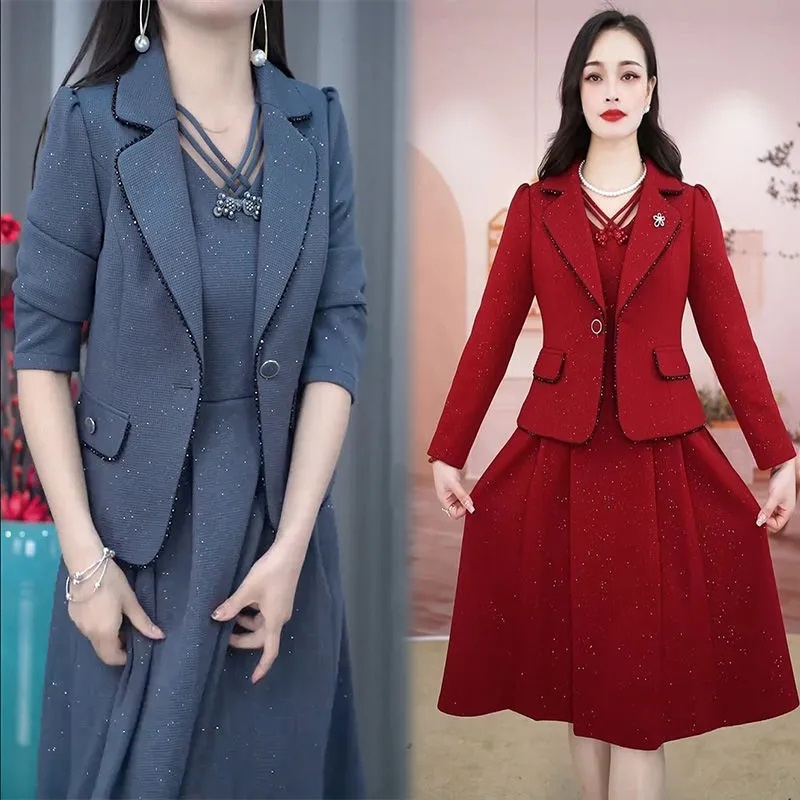 Middle Aged Female Dress Sets  - Winter Clothing Women Sale reseña y precio