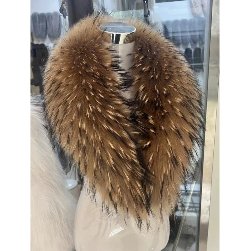 Raccoon Fur Collar Female Wint - Winter Clothing Women Sale reseña y precio