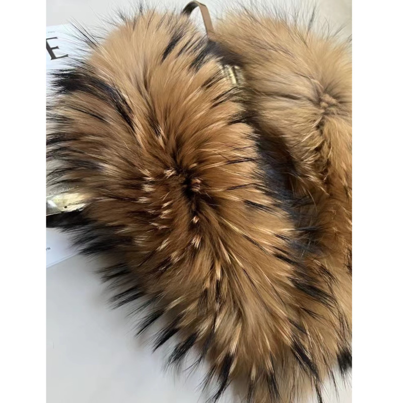 Raccoon Fur Collar Female Wint - Winter Clothing Women Sale reseña y precio