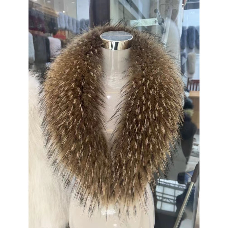 Raccoon Fur Collar Female Wint - Winter Clothing Women Sale reseña y precio