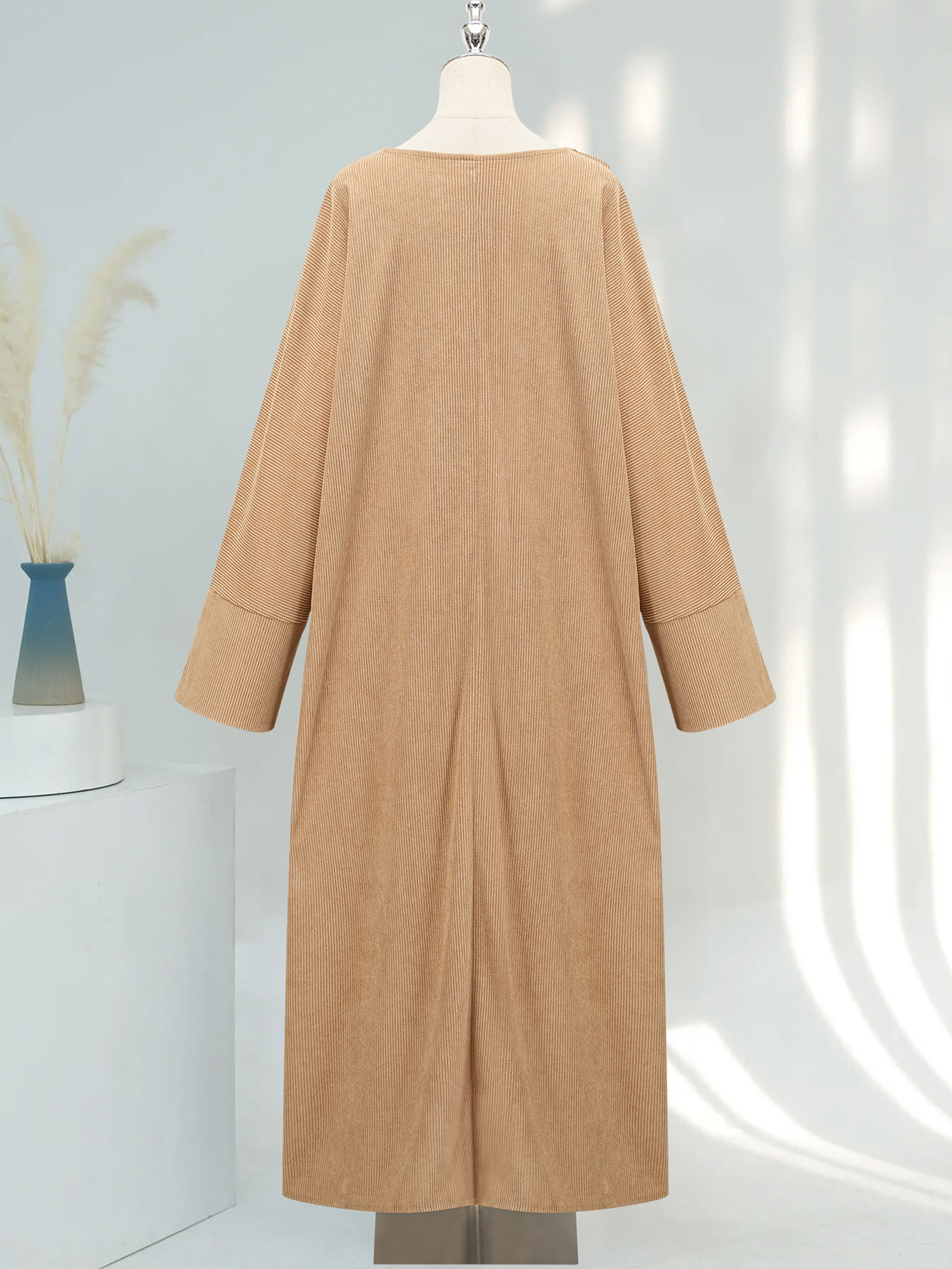 Corduroy Ramadan Dubai Abaya D - Winter Clothing Dubai reseña y precio