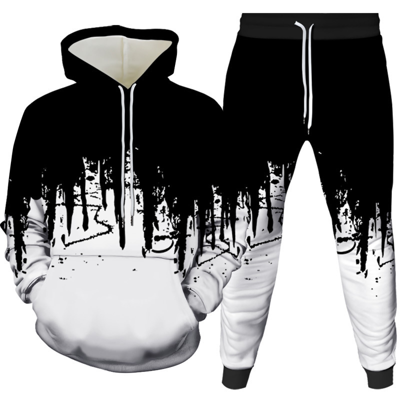 Ink Painting 3D Printed Hoodie - Winter Clothing Men reseña y precio