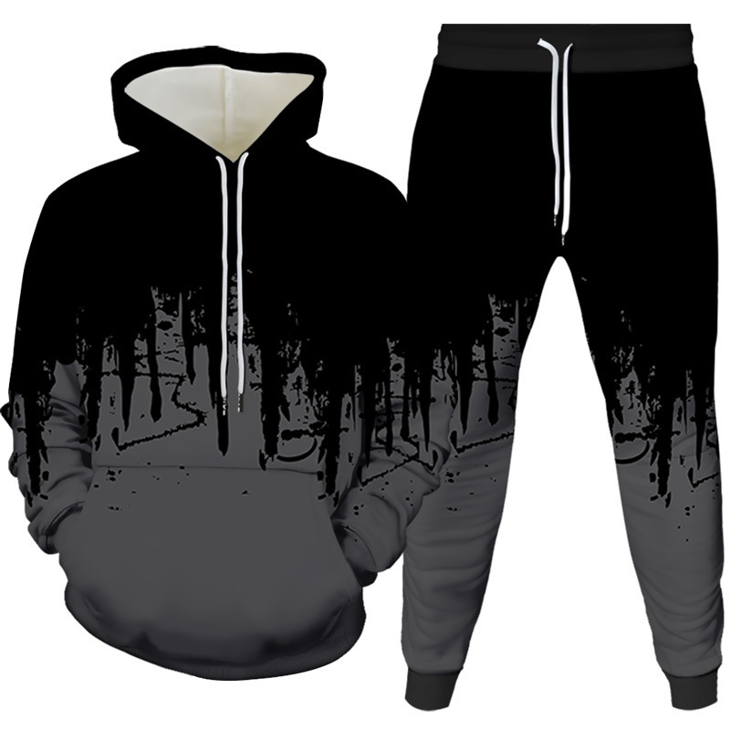 Ink Painting 3D Printed Hoodie - Winter Clothing Men reseña y precio