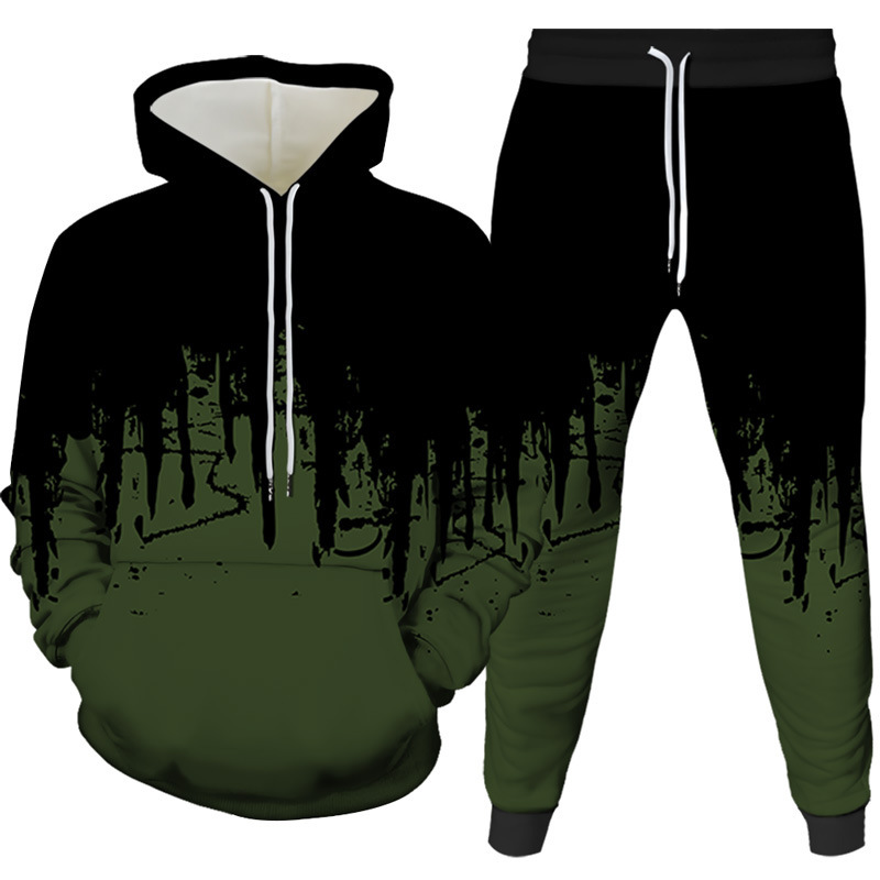 Ink Painting 3D Printed Hoodie - Winter Clothing Men reseña y precio
