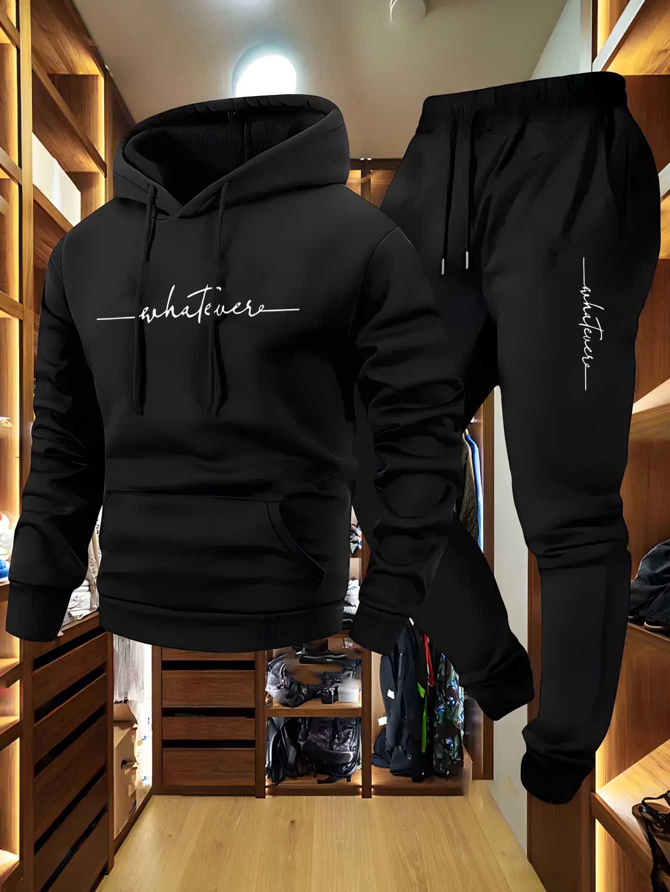 2-Piece Fleece Tracksuit for M - Winter Clothing Trends reseña y precio