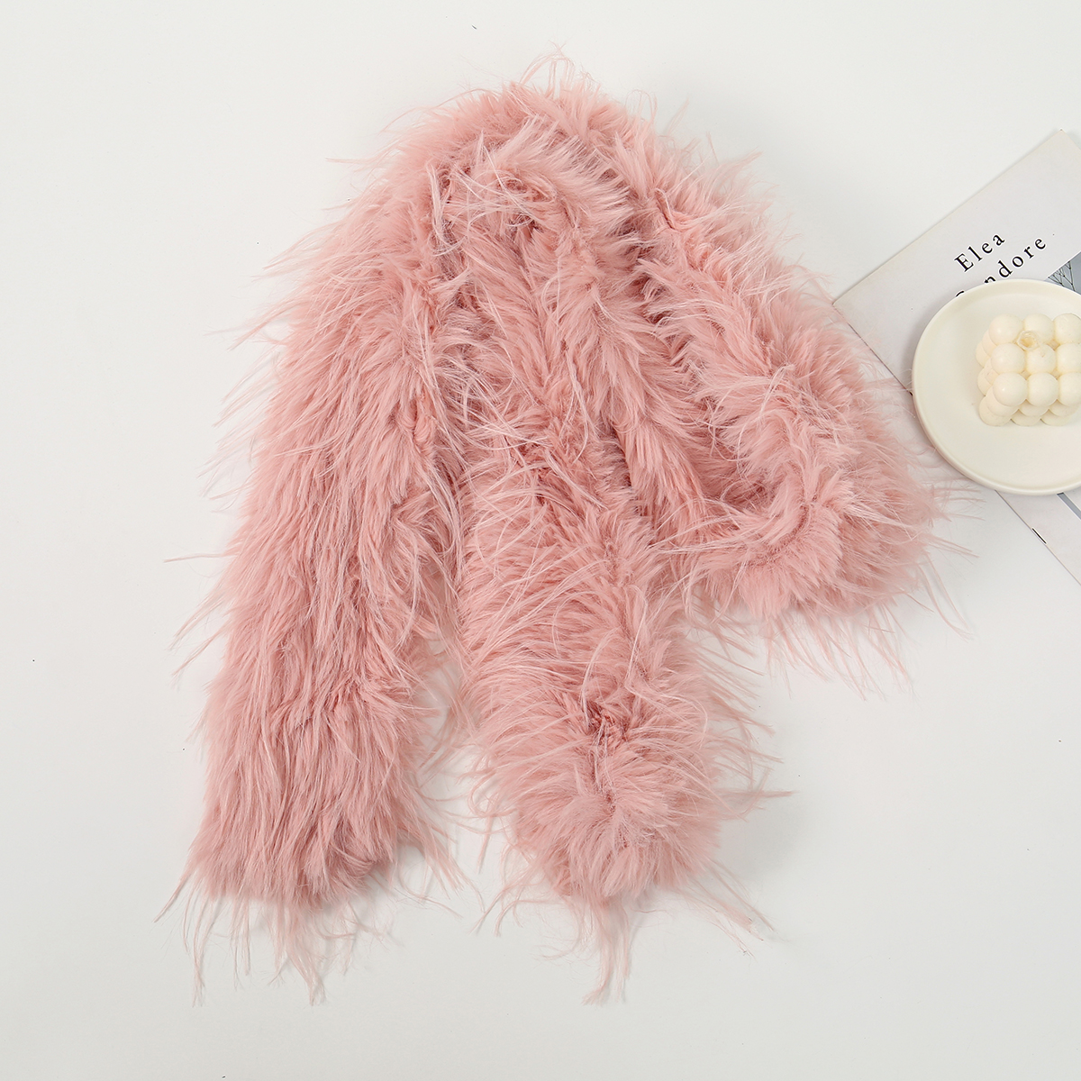 Women Faux Rabbit Fur Long Sca - Winter Clothing Women Sale reseña y precio